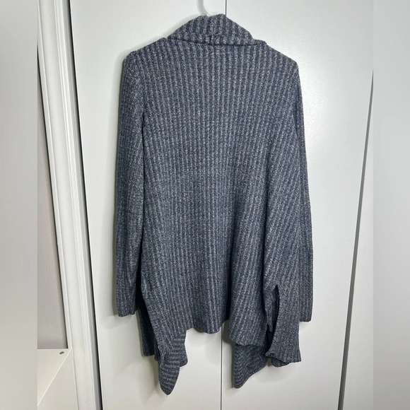 Barefoot Dreams Cozy Chic Lite - Heathered Navy Sweater - Large - Picture 3 of 6